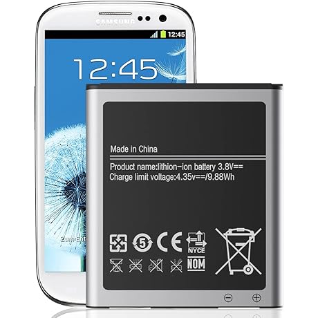 Samsung Galaxy S3 Battery [2600mAh Replacement]
