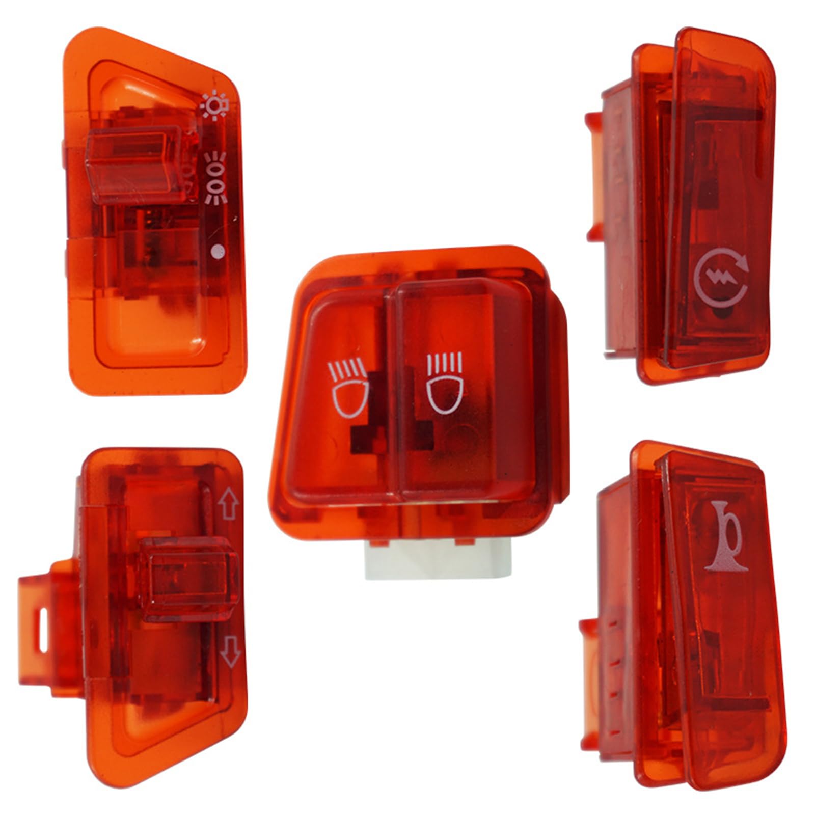 Scooters Motorcycle Switches Includes Headlight High Low Beam Turn Signals Dimming Horn Control for Easy Installation