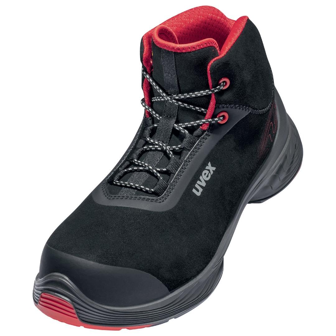 Uvex 1 G2 Stiefel S3 Src 6839239 1 G2 6839239 ESD Botas de seguridad S3 (UE): 39 rojo y negro, 1 par, duraderas y resistentesHombre