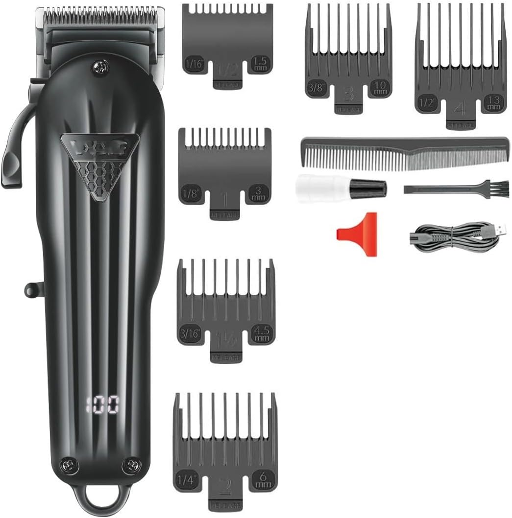 Hair for Men Professional Clipper Cutting Machine Adjustable Haircut Barber Rechargeable TrMen LED Display