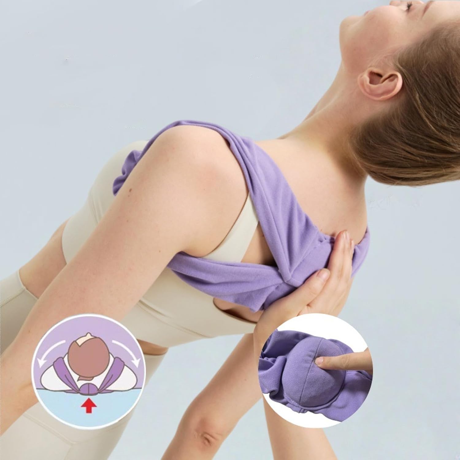 Soleida Align Sleep Support Brace for Nighttime Support Adjustable Soft Support to Align Shoulders Improve Sleep Quality
