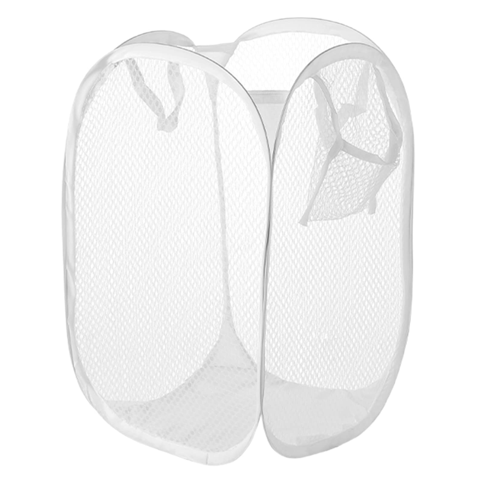 Ulafbwur White Wash Basket Laundry Large Capacity Multi Holes Foldable Hollow Out Washable Store Dirty Clothes Sundries Organizer Children Toys Laundry Wash Baskets Laundry