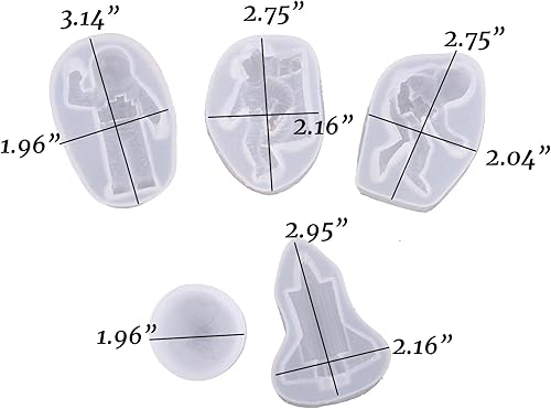 Miniatura 3 de Moldes de fondant con temática espacial, astronautas, cohetes y planetas, de silicona con forma de chocolate, caramelos, cupcakes, fondant,