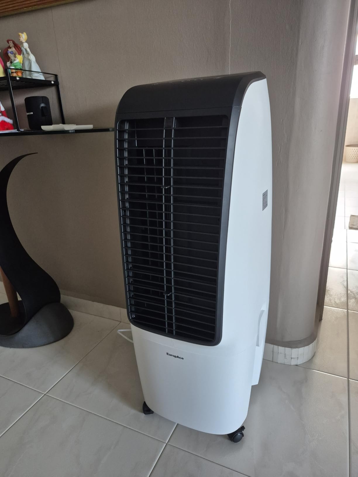 EuropAce ECO7208DWH Air Cooler placed in a room setting