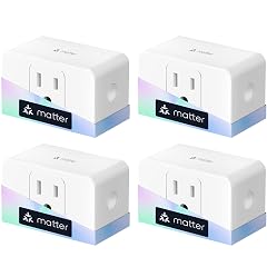 meross Matter Smart Plug Energy Monitoring Smart Outlet Wi-Fi Plug Work with Alexa Apple HomeKit Google with Schedule