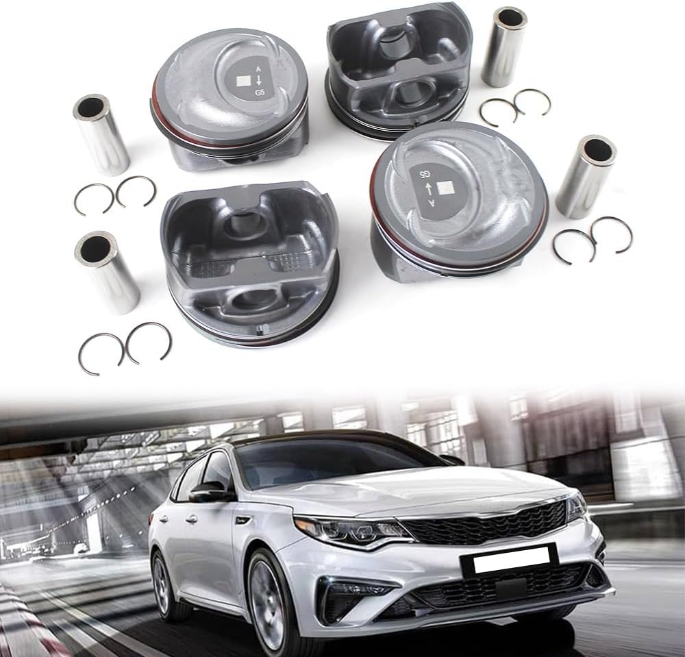 23040-2G500 Engine Piston & Rings Fits for Hyundai Sonata Kia Sorento Optima 2011-2019 2.4L Replace OE 23040-2G500 23410-2G500