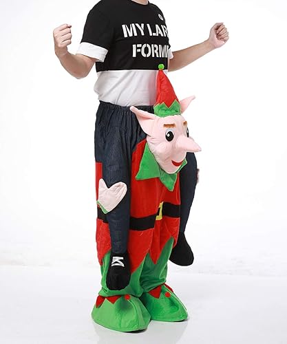 Miniatura 3 de CRSURE Disfraz de elfo, divertido disfraz para el día de los inocentes, fácil de llevar y caminar, disfraces de Navidad para mujereshombres, disfraz