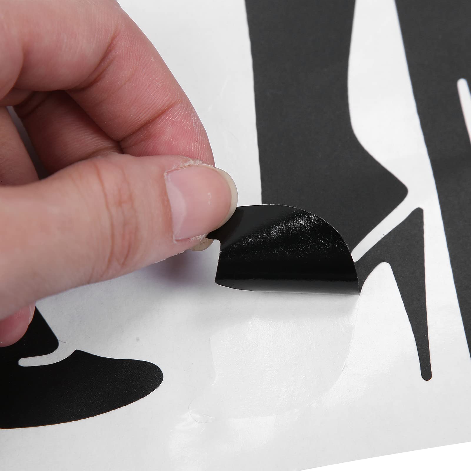 Adesivo per finestra per nail art, adesivo da parete impermeabile per salone di bellezza in vinile in PVC per finestra da parete interna per saloni di bellezza per saloni di bellezza(l)