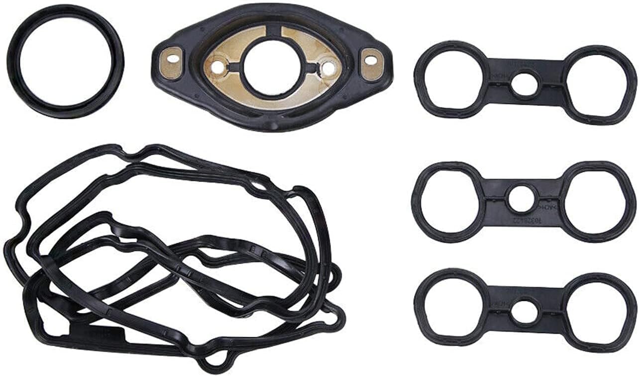 Ensun 11127552280 Camshaft Adjuster Eccentric Shaft Actuator Seal + 11127582245 Valve Cover Gasket