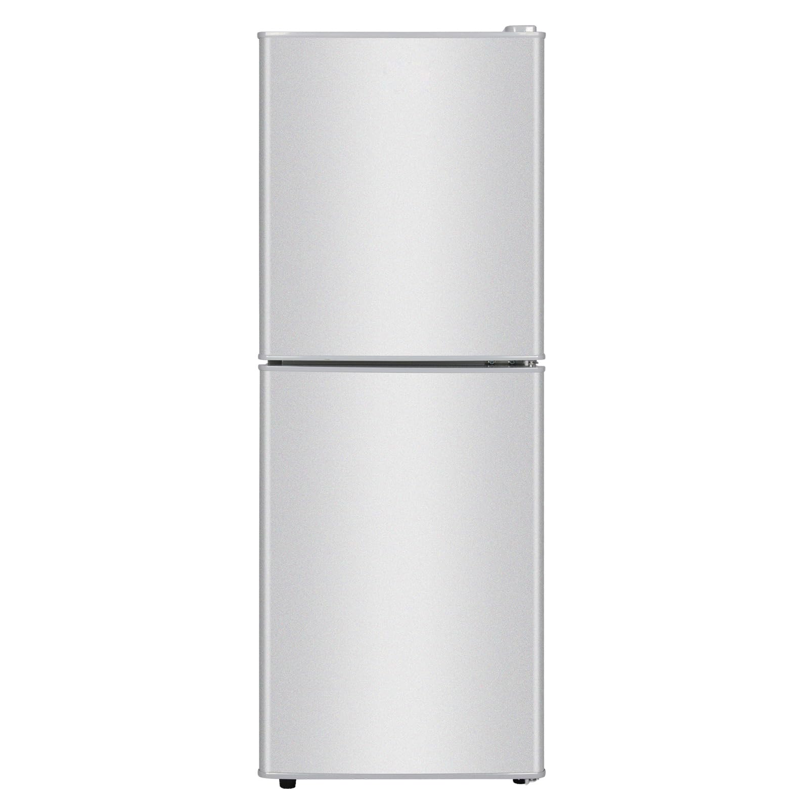DRIXNO Mini Fridge with Freezer Silver 4.5 Cu.ft Apartment Size Refrigerator Compact Small for Bedroom, Office, Dorm, RV, Double-Door Design Bottom Freezer on Fridge.com
