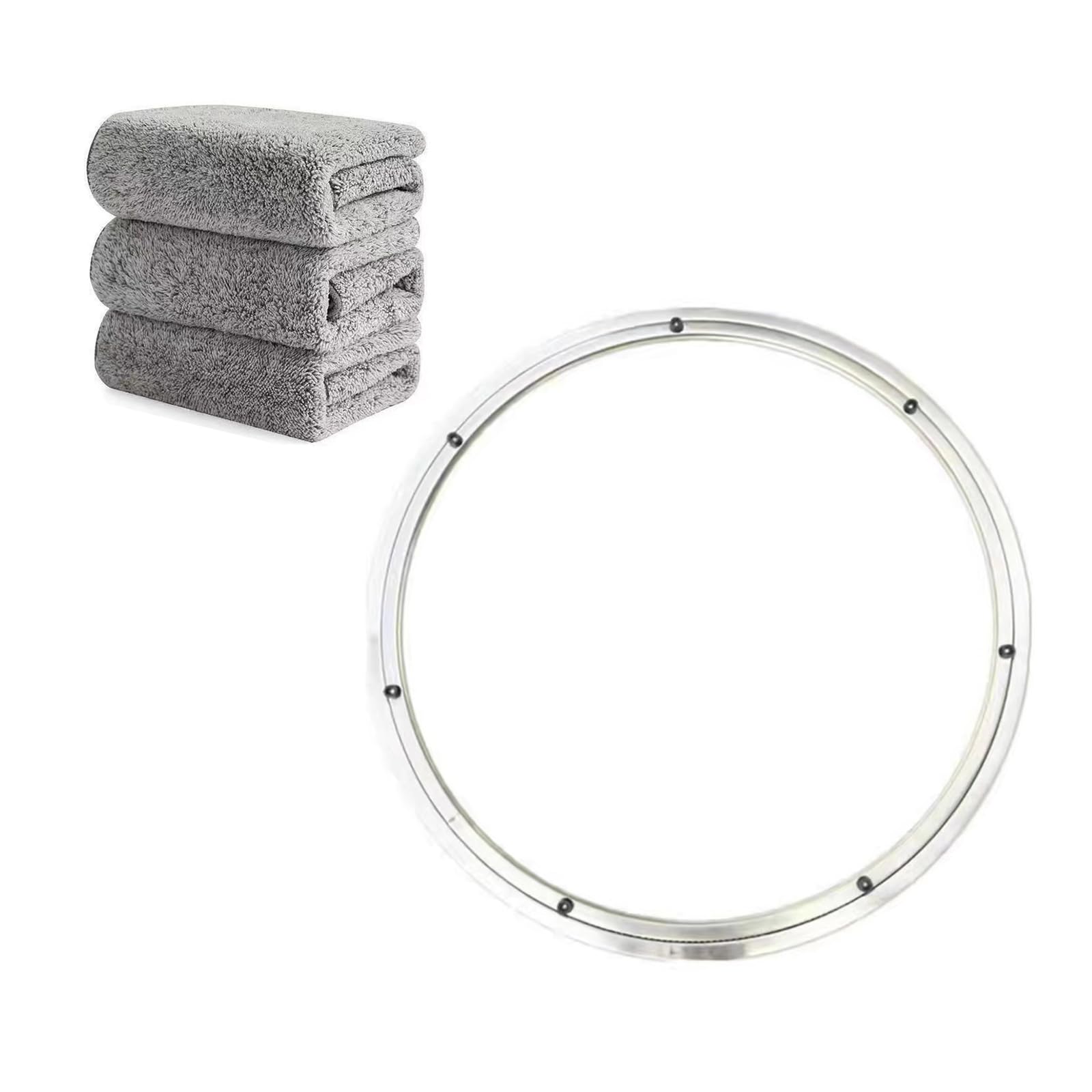 Lazy Susan Bearing Stainless Steel Rotating Turntable Bearings Swivel Plate Hardware for Dining-Table and Workbench (1, 50cm/19.68in)