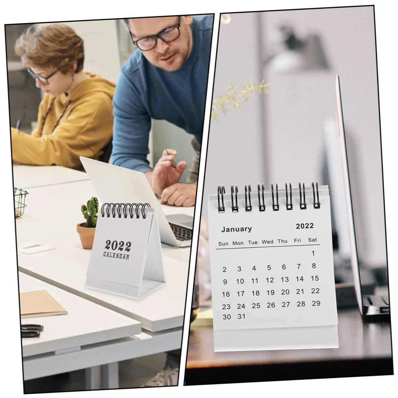 VILLCASE 12stücke Büro Tischkalender Und Praktische Und Planungshelfer Für Schule Und Büro Aus Hochwertigem Stabilem Gefertigt