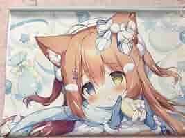 桃豆こまもち いちごホワイトチョコちゃん タペストリー 桃豆こまもち いちごホワイトチョコちゃん タペストリー B2