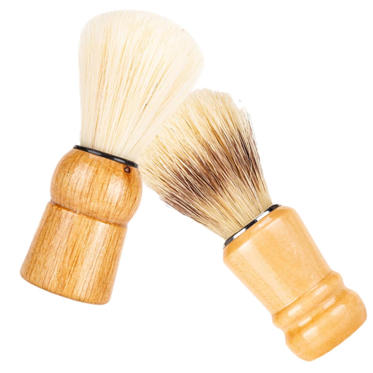 WOONEKY 5 Set Di Pennelli Da Barba Per Uomo Pennelli Da Barba Con Manico in Legno Set Da 2 Pezzi*5