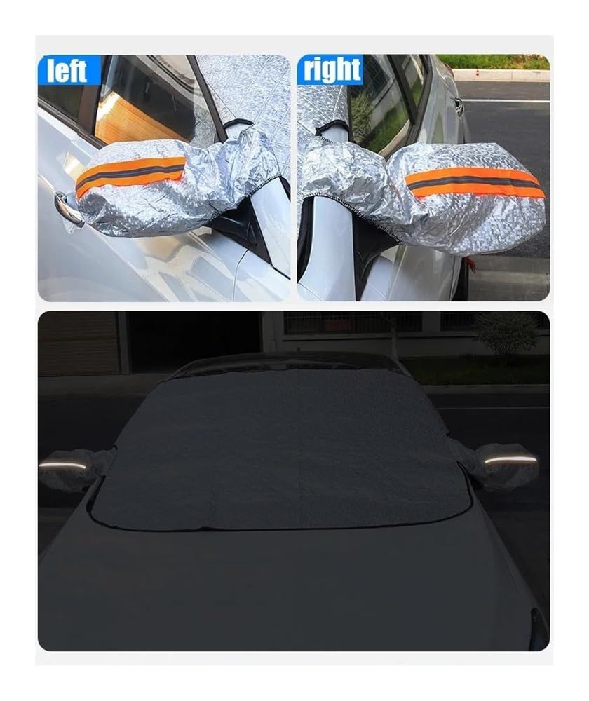 Housse de Protection pour Pare-Brise Pare-Brise De Voiture À Bord Magnétique Couverture De Neige Pare-Soleil D'extérieur Imperméable Protection Anti-Gel Et Glace Protection Pare Brise Hiver