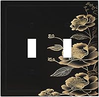 Vista 139 de Placa de pared de doble palanca de 2 cuadrillas con diamantes brillantes con diamantes, bonito ojo fucsia, placa frontal decorativa para dormitorio