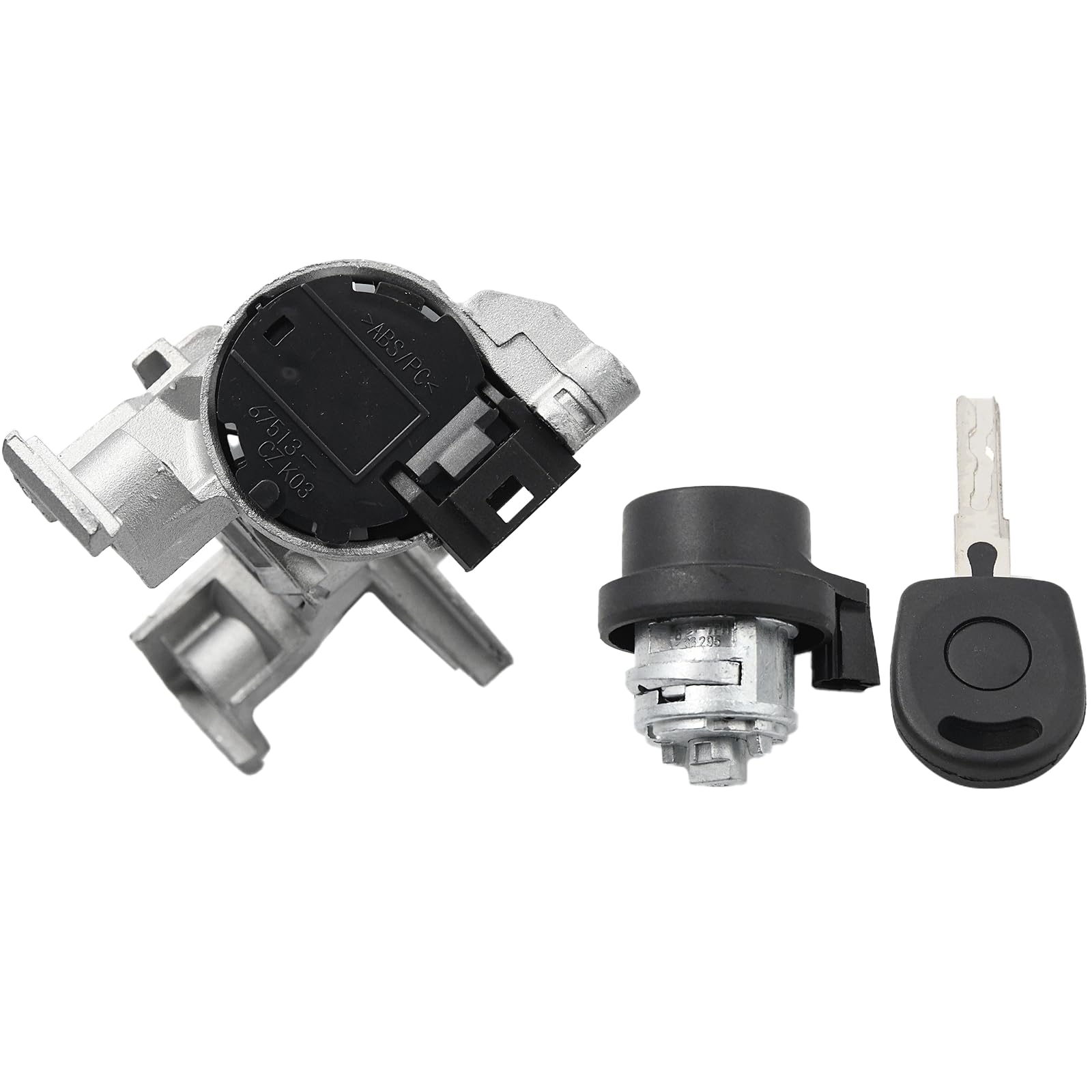 Zündstartschalter 1K0905865 Lenkschloss mit Schlüssel Kompatibel Golf 5 MK5 MK6 Caddy EOS Tiguan Touran Seat Leon Toledo Altea A3