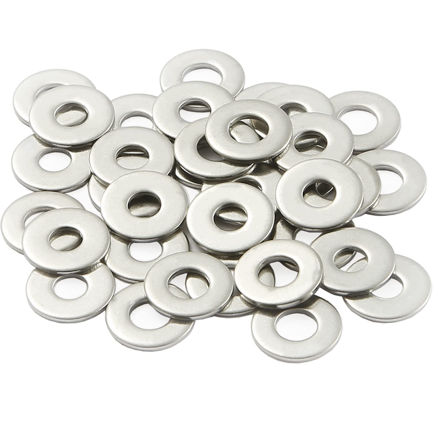 M5 Washers, M5 x 10mm Metal Flat Washer Thickness 1mm- A2 304 Stainless Steel Washers (20 Pack), DIN125 M5 Metal Washer Round Flat Spacer Repair For Screws Bolts