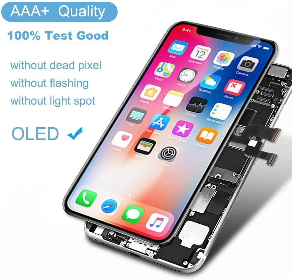 Hottest Sales FFtopu iPhone X Screen Replacement 5.8 inch, LCD Display Touch Screen Digitizer Assembly with 3D Touch and Full Repair Tools for iPhone X Screen