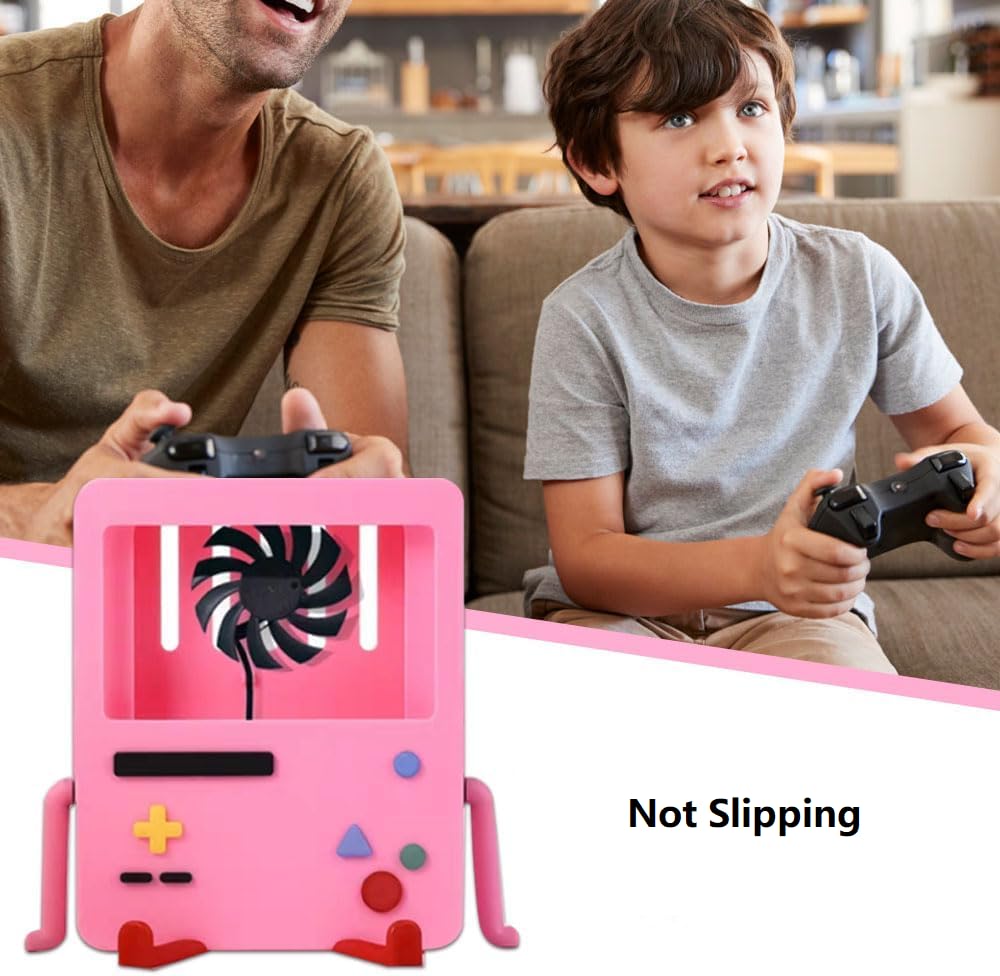 LIULDASHUN Staffa portatile per console di gioco carina, supporto antiscivolo, accessorio per interruttori e altre console, perfetta per feste all'aperto e viaggi []