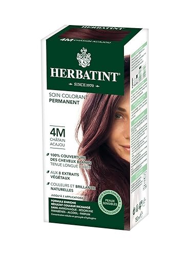 Miniatura 1 de Herbatint 4m Permanente Herbal Caoba Chestnut haircolor Gel Kit-3per Caso.