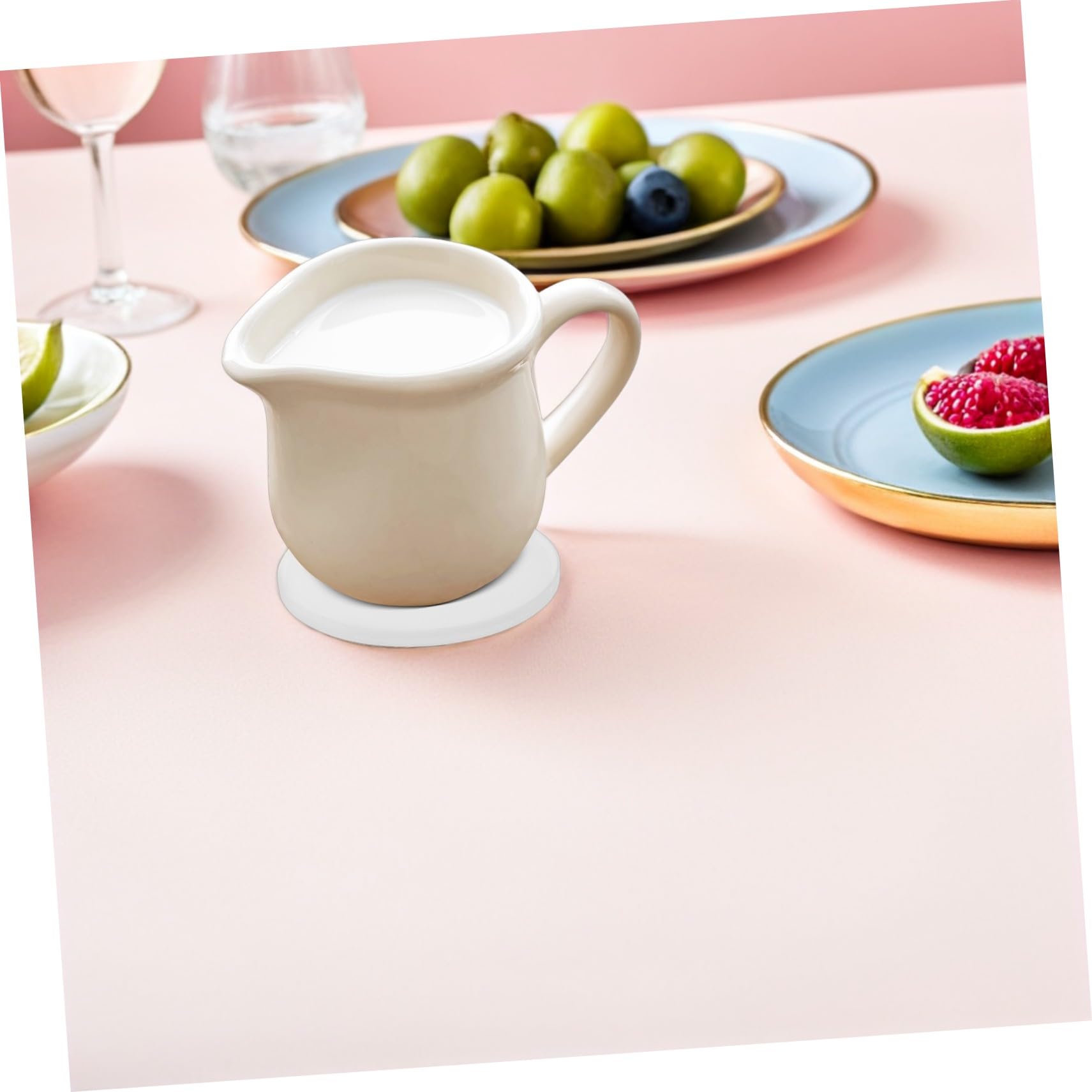 ABOOFAN 12pièces sous-Verres Céramique Vierges à Sublimation Ronds Et Blancs avec Support Liège pour Transfert Thermique Loisirs Créatifs Et Décoration