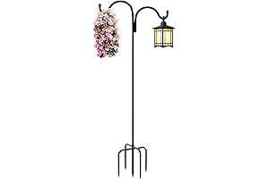 Gtongoko Double Shepherds Hook for Hanging Bird Feeders Outdoors