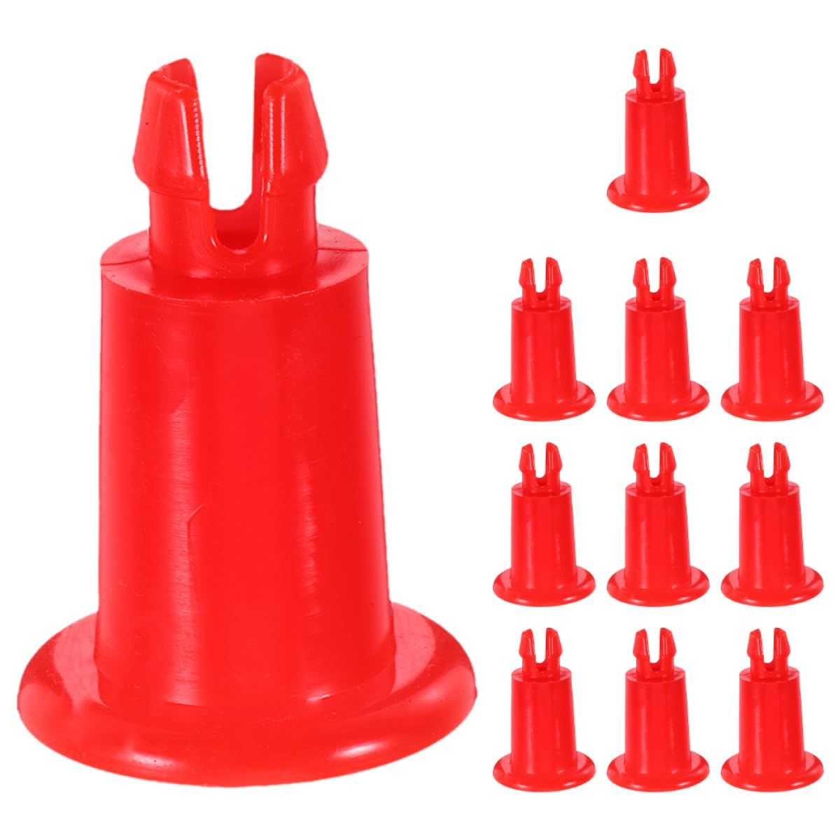12 Pezzi Piedini per Bilancia Elettronica in Plastico Rosso Supporto Stabile e Capacità di Carico Elevata per Bilance da Cucina e Officina