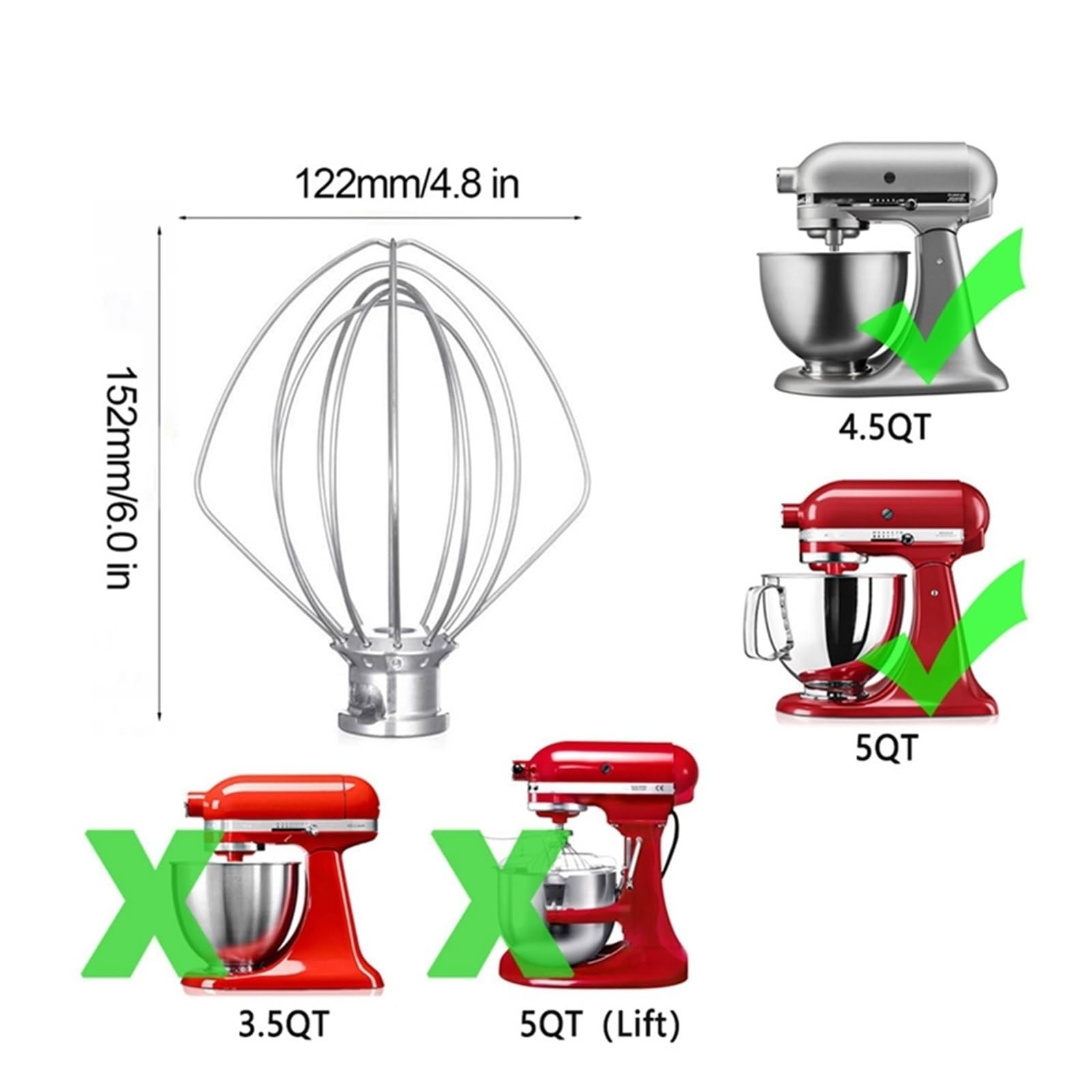 Amazon.co.jp : キッチンエイドミキサーと互換性あり キッチンエイド
