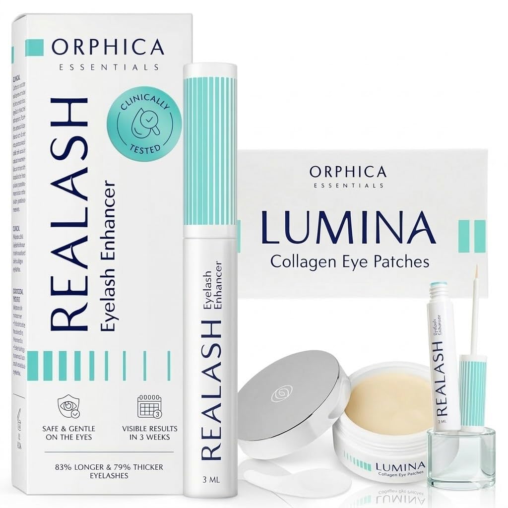 ORPHICA Realash Wimpernserum 3 ml + LUMINA Augenpads 60 stuck - Augen- und Wimpernpflege