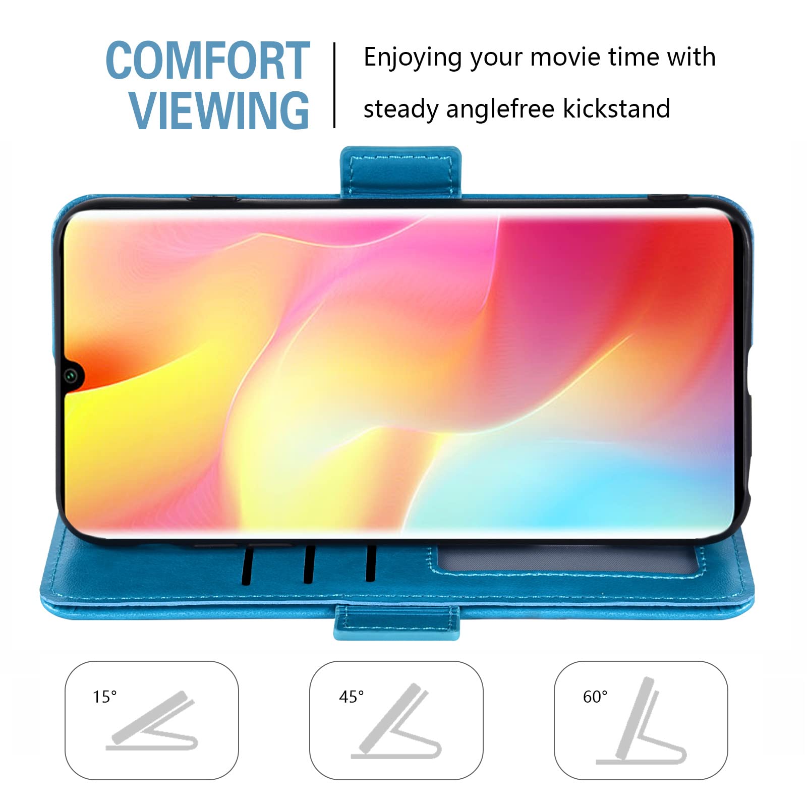 Custodia In Pelle A Portafoglio Per Xiaomi Redmi Note 10 4G / Note 10S - Flip Cover Con Slot Carte E Chiusura Magnetica - Farfalla