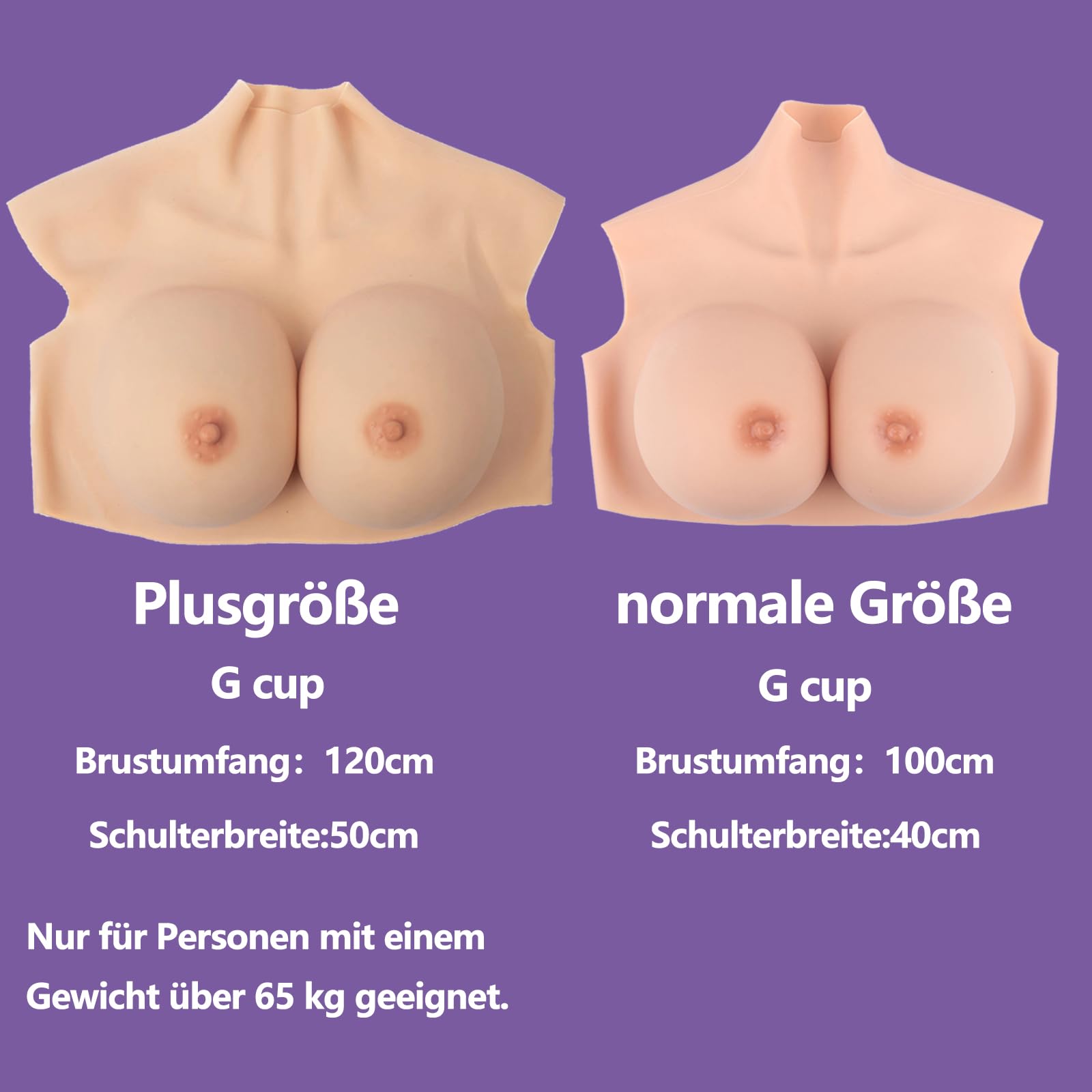 Minoktey Silikon Brüste Silikonbrüste Crossdresser Brüste Fake Brüste Künstliche Brüste B-I Cup Cosplay