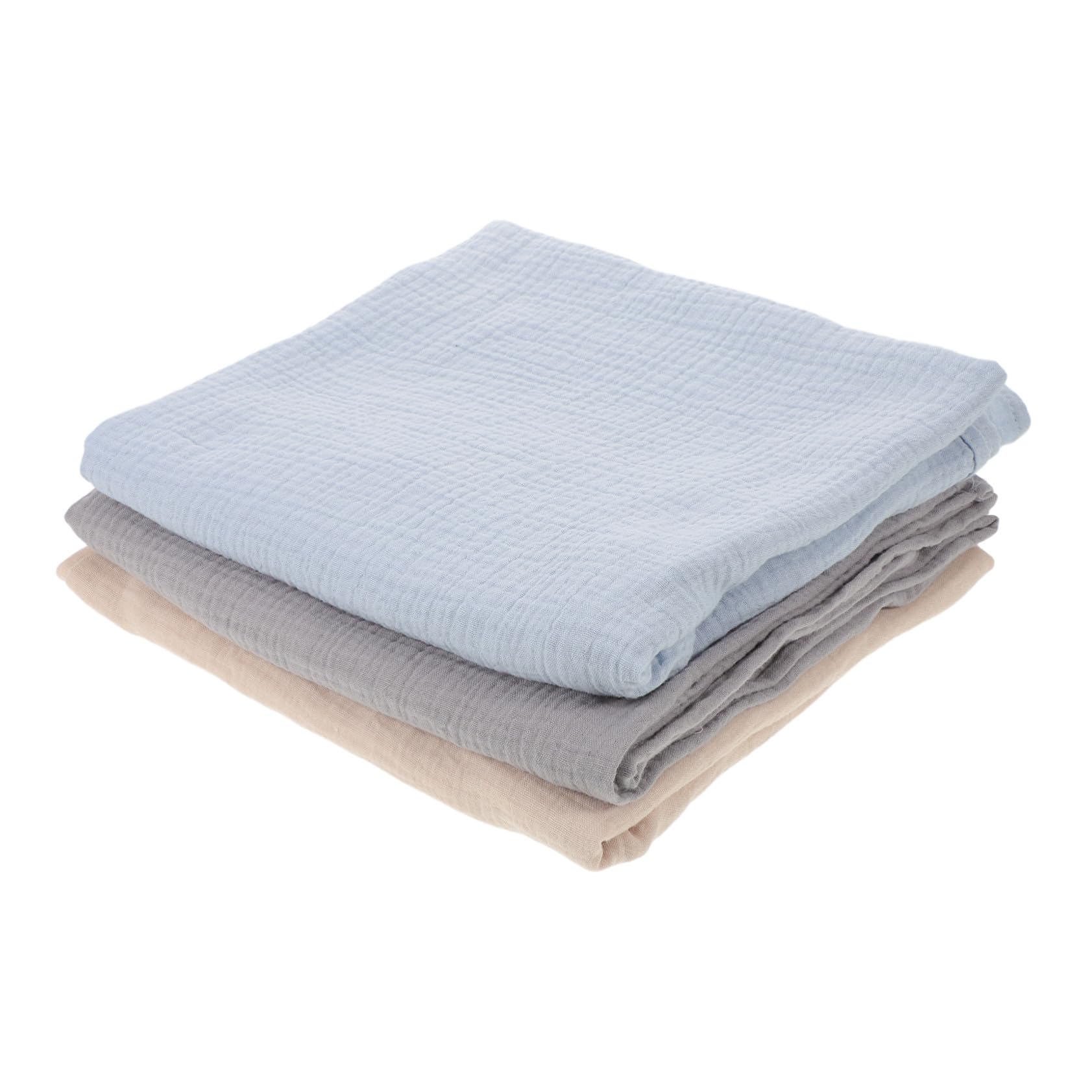 3 Piezas Mantas de Gasa para Recién Nacido Muselina Mantas para Bebés Unisex Envoltorios para Dormir y Baño