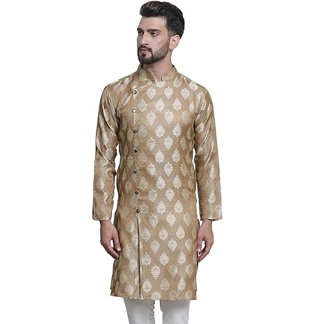 SOJANYA (Since 1958 Men's Silk Blend ONLY Long Kurta