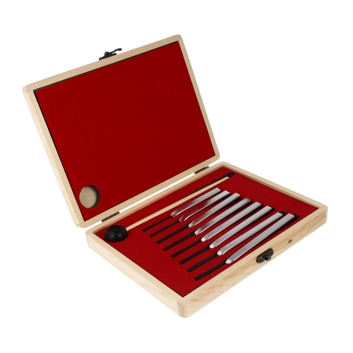 FRCOLOR Einfache Stimmgabel aus Aluminium 8 Stück für Gitarre Violine Cello Musikinstrumente Stimmgerät Tragbar Langlebig Präzise Stimmung