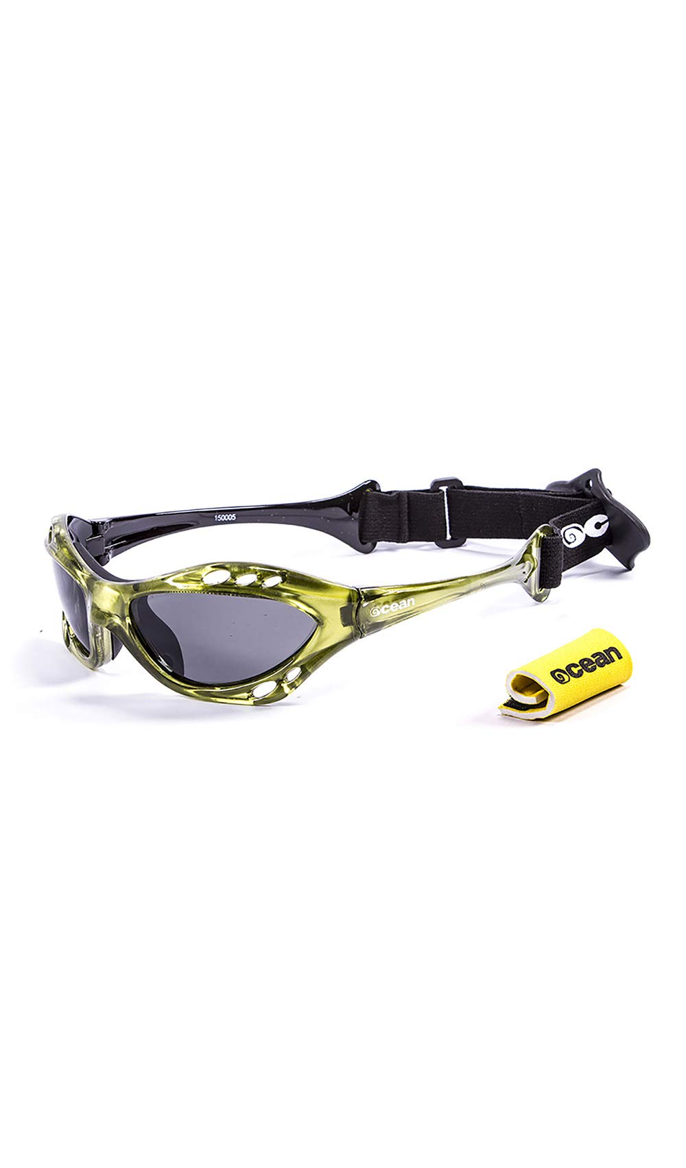 Ocean Sunglasses Cumbuco, Occhiali da Sole Polarizzati, Montatura: Blu, Lenti: fumé, 15000.5