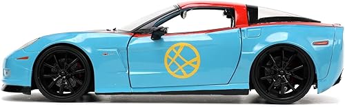 Miniatura 6 de Dickie Toys Marvel Doctor Strange 2006 Chevy Corvette Z06 1:24 con figura