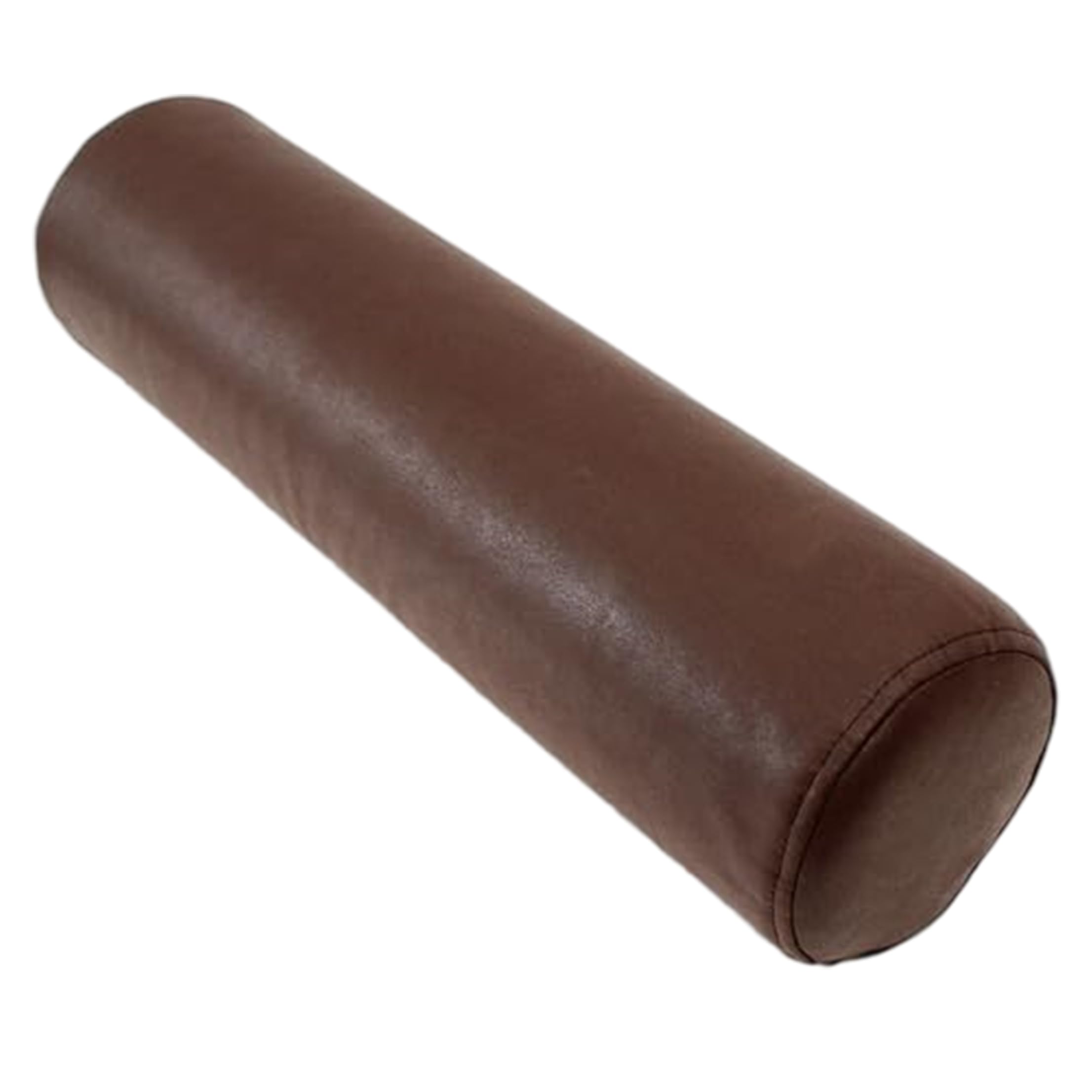 Ginwrek Neck Roll Pillow, Soft High-resilience Cylinder Pillows For Neck, Bolster Pillow for Lumbar & Leg Support, Brown, 3.94x19.69in