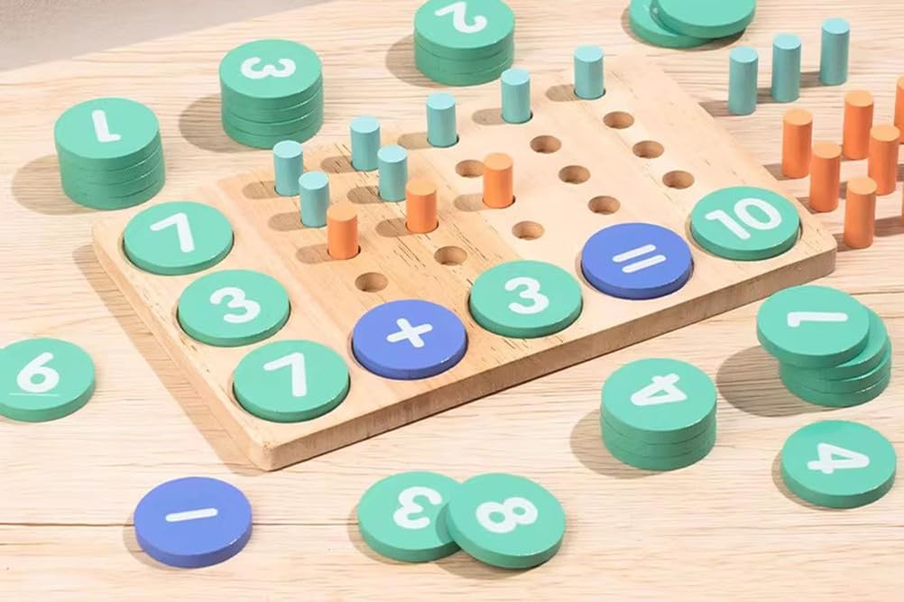 Montessori 10-ramkowy licznik matematyczny, prezent edukacyjny do szkoły domowej i zabawy w klasie