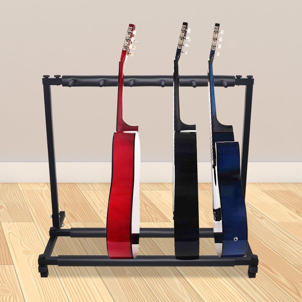 Soporte universal para guitarra de 5 posiciones, soporte universal portátil para guitarra, soporte de pantalla para guitarra acústica, guitarra eléctrica, bajo acústico, coleccionista de