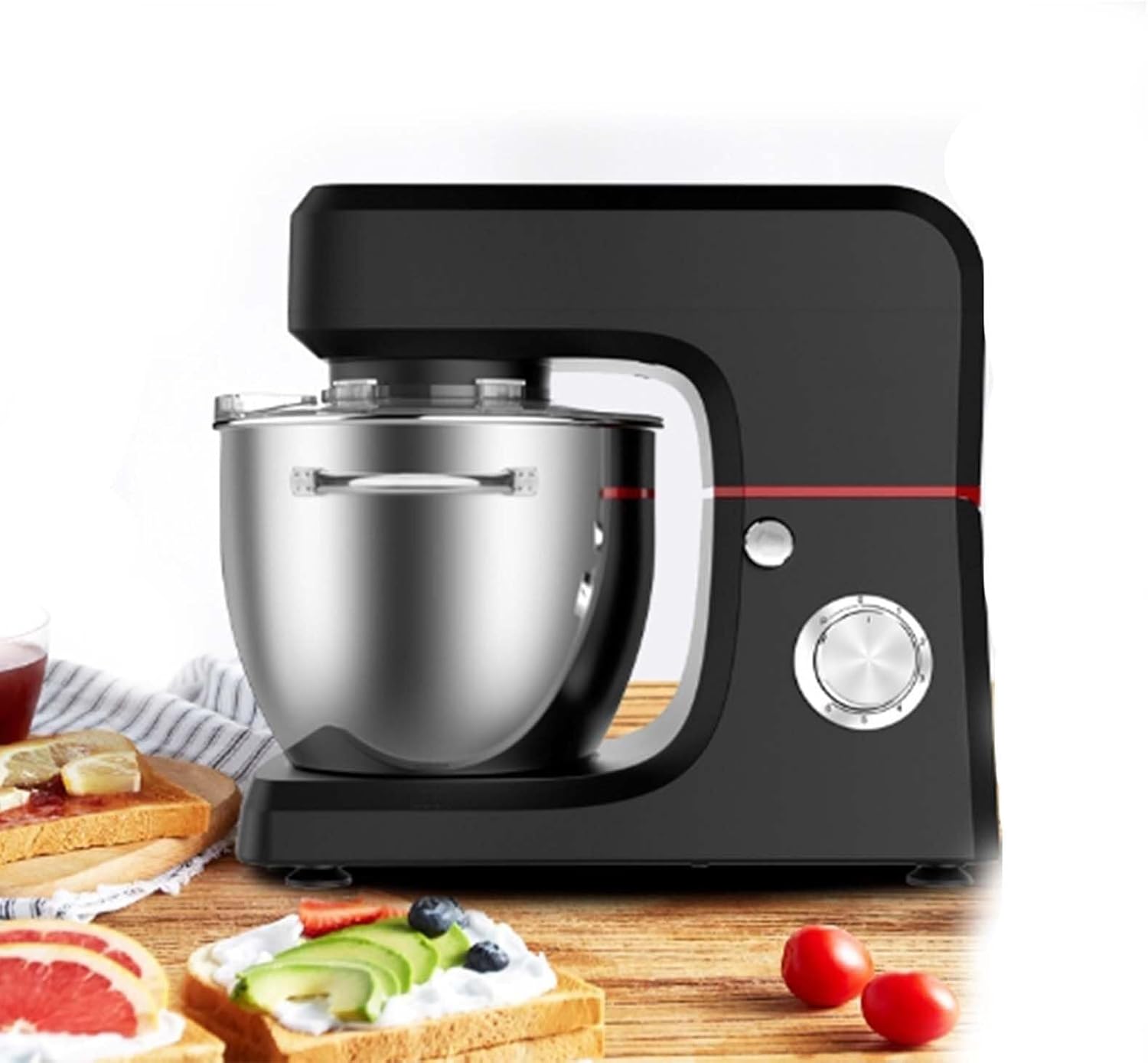 Household Food Mixers Baking,Stand Mixer 1800W Dough Maker, Electric kneading Machine Stainless Steel Mixer,with 10L Bowl,Easy Cleaning for Home Baking(Gray)