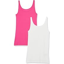 Amazon Essentials Women's Slim-Fit Thin-Strap Tank Top, Pack of 2
