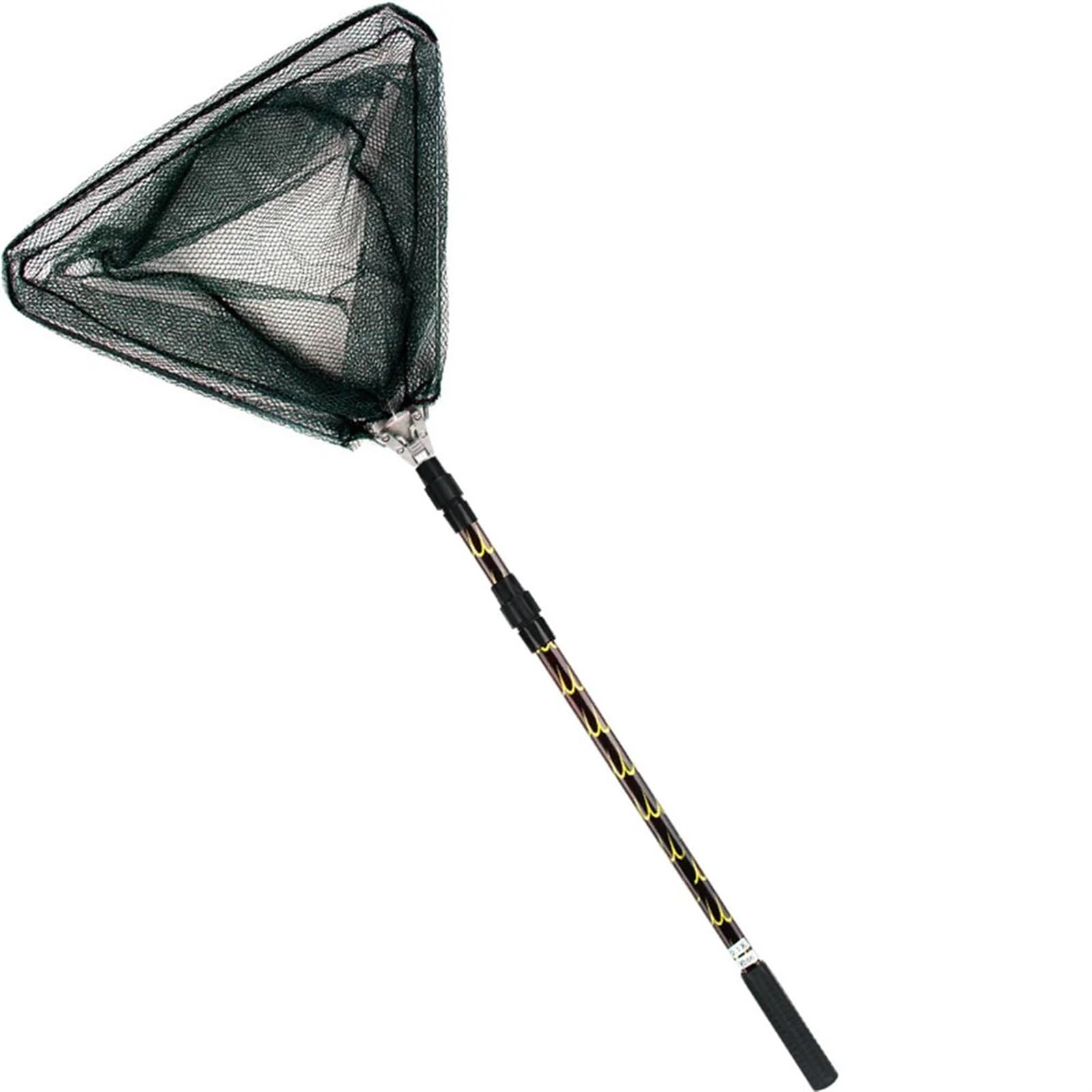 Red De Pesca Plegable Red de pesca de aleación de aluminio de 150CM, Red de aterrizaje plegable telescópica, poste retráctil for aparejos de pesca de carpa, liberación de captura Para Estanque, Lago