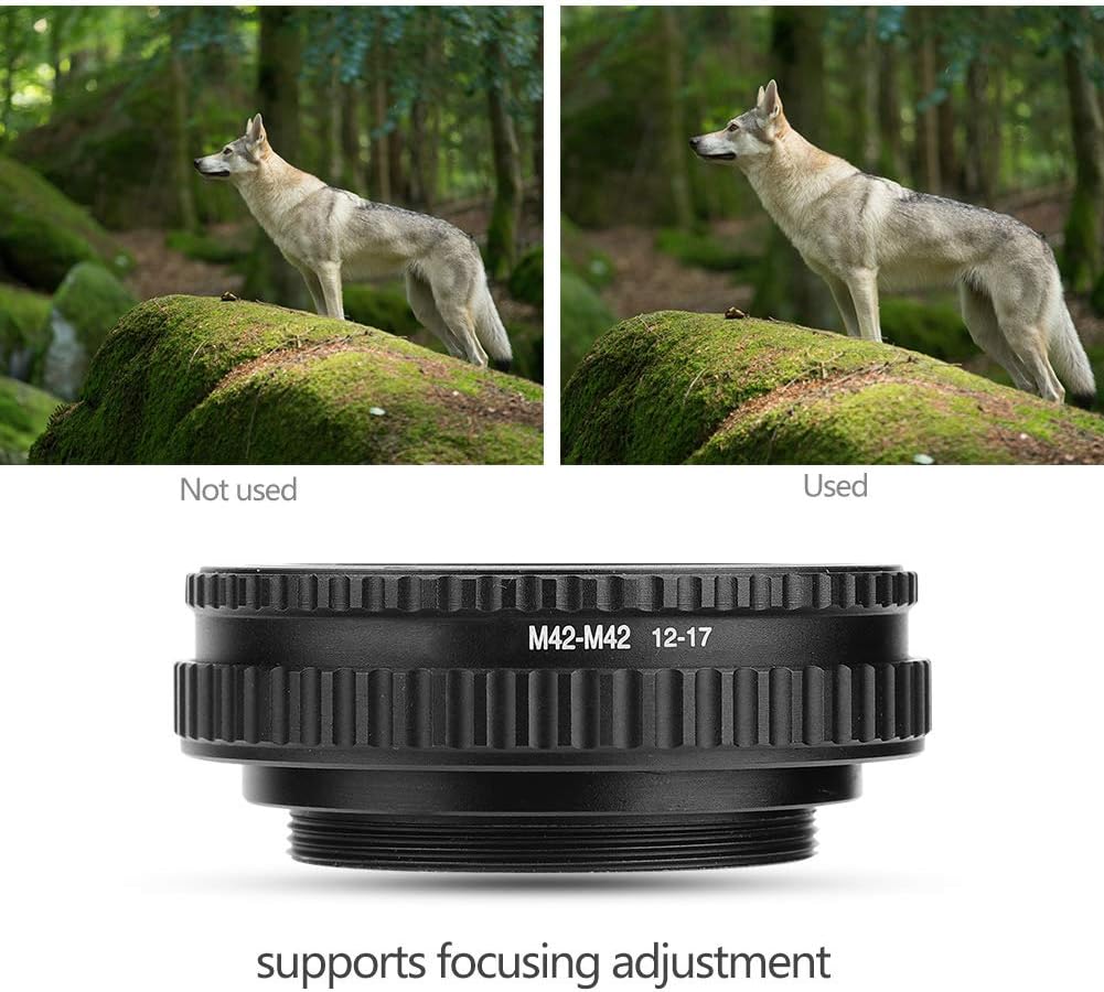 調整可能なフォーカシングヘリコイドレンズアダプター、M42ヘリコイドアダプター、M42からM42ヘリコイドアダプター - 正確な写真