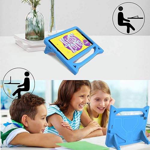 Miniatura 3 de Riaour Funda infantil para Samsung Galaxy Tab A 8.0 2019 T290 T295, a prueba de golpes, con asa convertible, ligera, apta para niños, funda