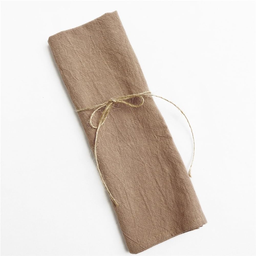 cotton napkins， 12PCS 30x45cm, Solid Cotton Serviettes For Wedding Parties Restaurant Christmas Table Decor(Sky Blue)