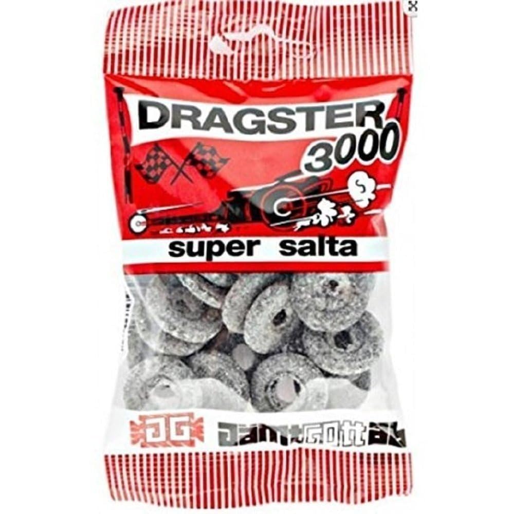 Colección de Dulces Suecos de Carreras – Regaliz Salado, Frutas Ácidas y Mezcla de Fresa (30 paquetes / 1,5 kg) Caja Söpösöpö (SOPOSOPO)