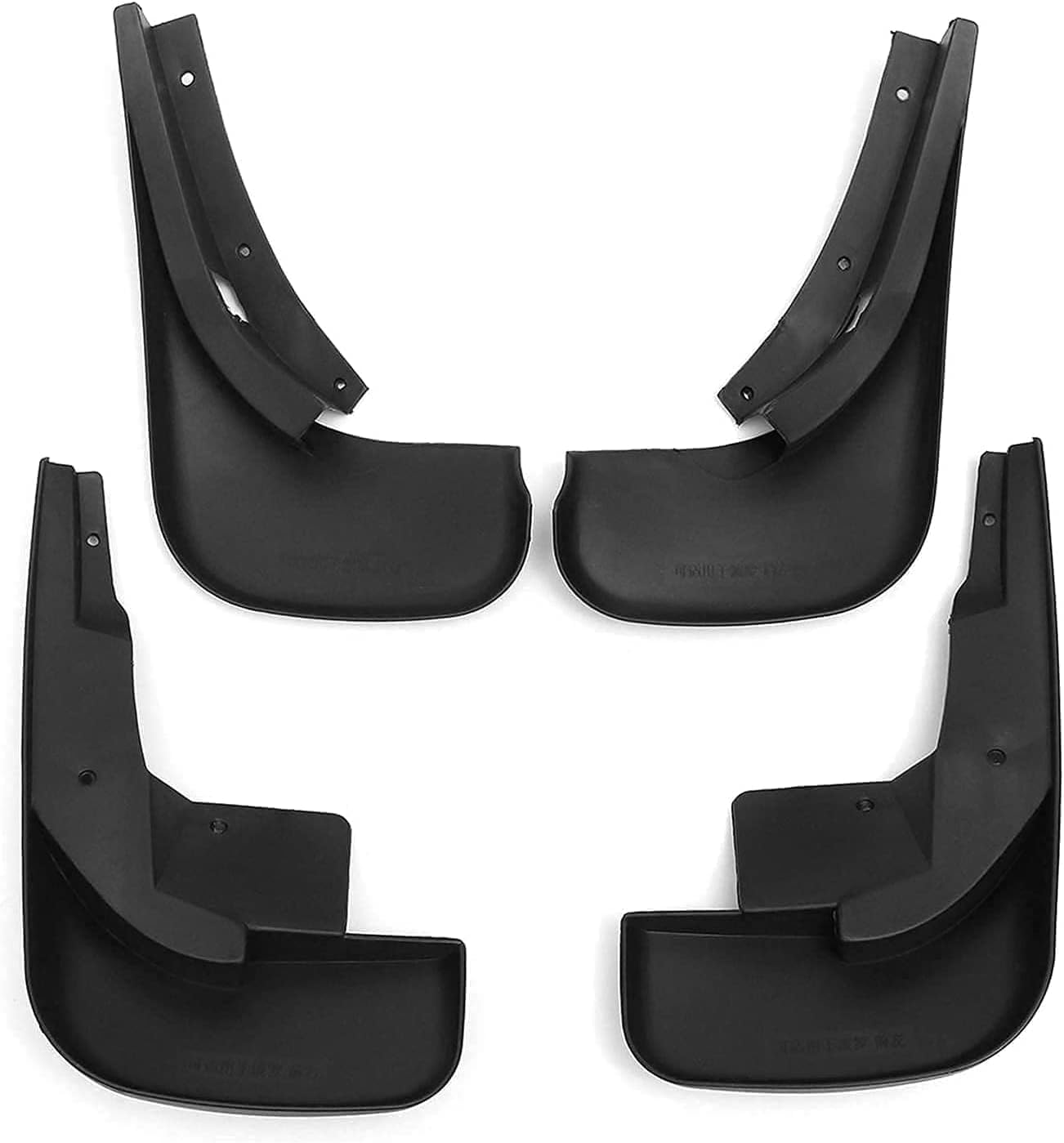 HGYNBCP Car Mud Flaps Splash Guards for VW Polo Mk4 9N3 2005-2009, Splash Guard Front Rear Mudguard with Fixing Screws.