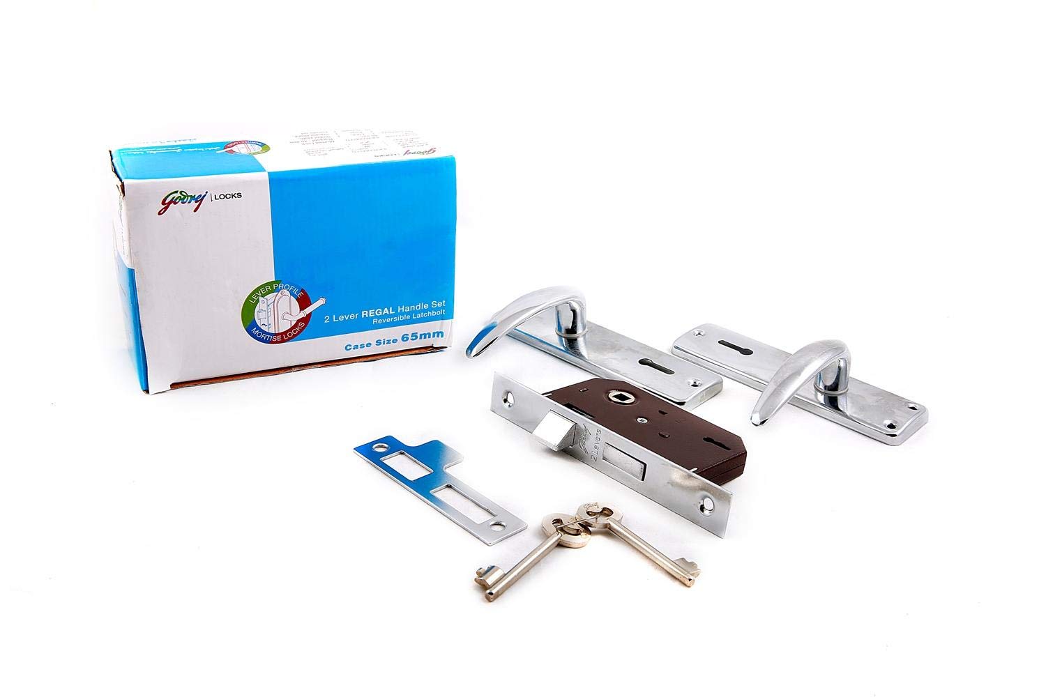 Godrej 2 Lever Chrome Finish Regal Handle Set