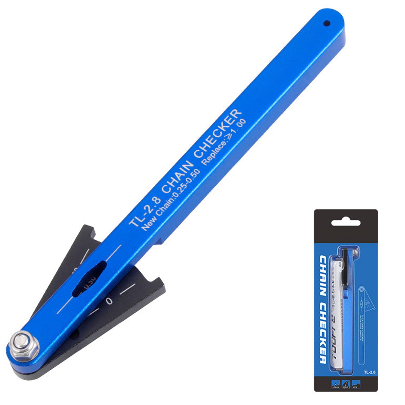 Zeizafa Light Bicycles Chain Wear Measurement Tool Chain Wear Gauges Cycling Repair Tool For Accurate Wear Detection